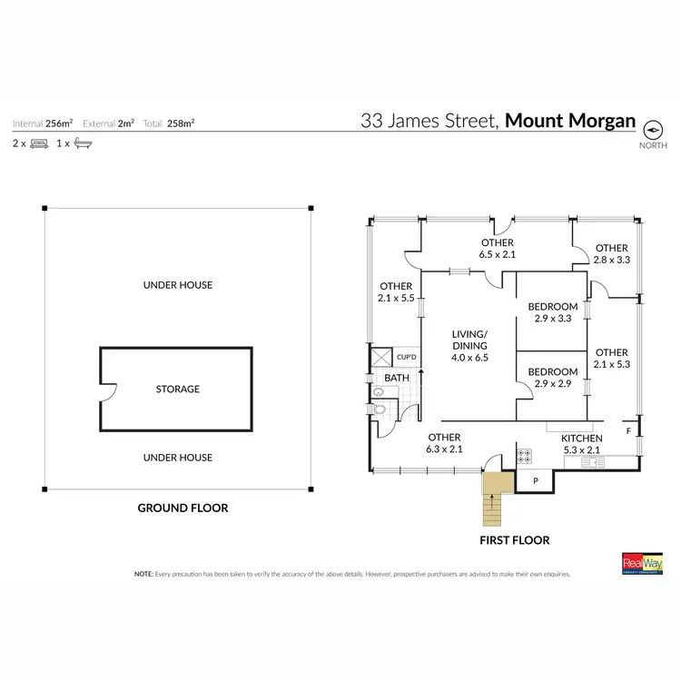 Floorplan of Homely house listing, 33 James Street, Mount Morgan QLD 4714