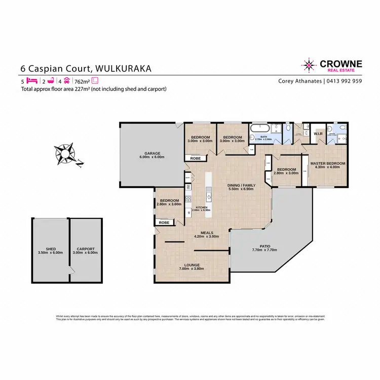 Floorplan of Homely house listing, 6 Caspian Court, Wulkuraka QLD 4305