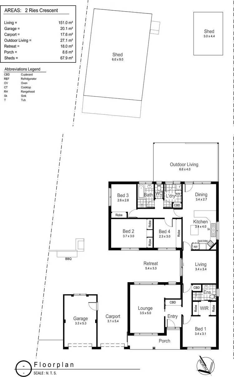 Floorplan of Homely house listing, 2 Ries Crescent, Tolland NSW 2650