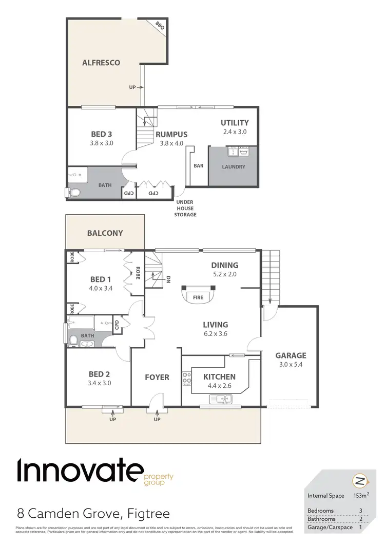Floorplan of Homely house listing, 8 Camden Grove, Figtree NSW 2525