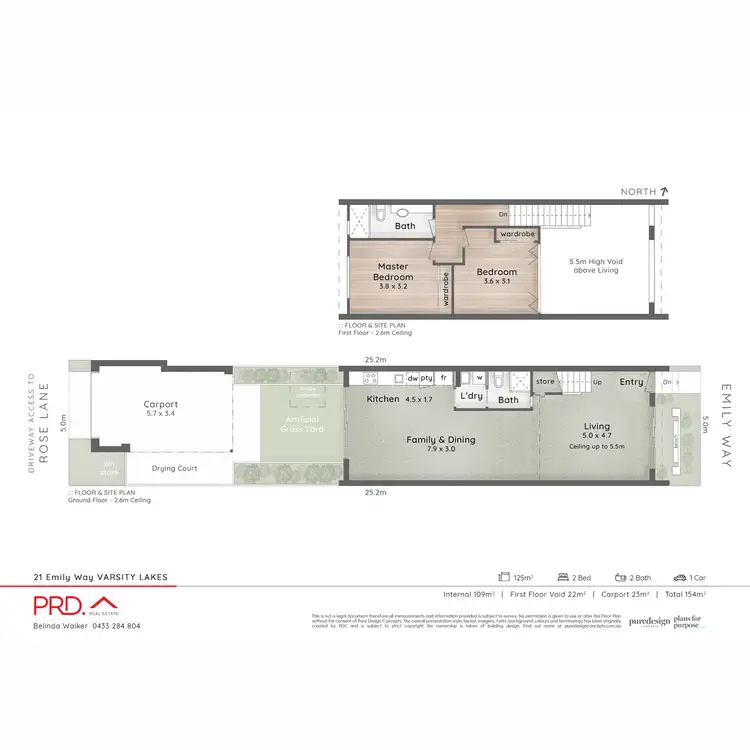 Floorplan of Homely townhouse listing, 21 Emily Way, Varsity Lakes QLD 4227
