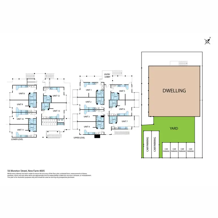 Floorplan of Homely apartment listing, 1/56 Moreton Street, New Farm QLD 4005