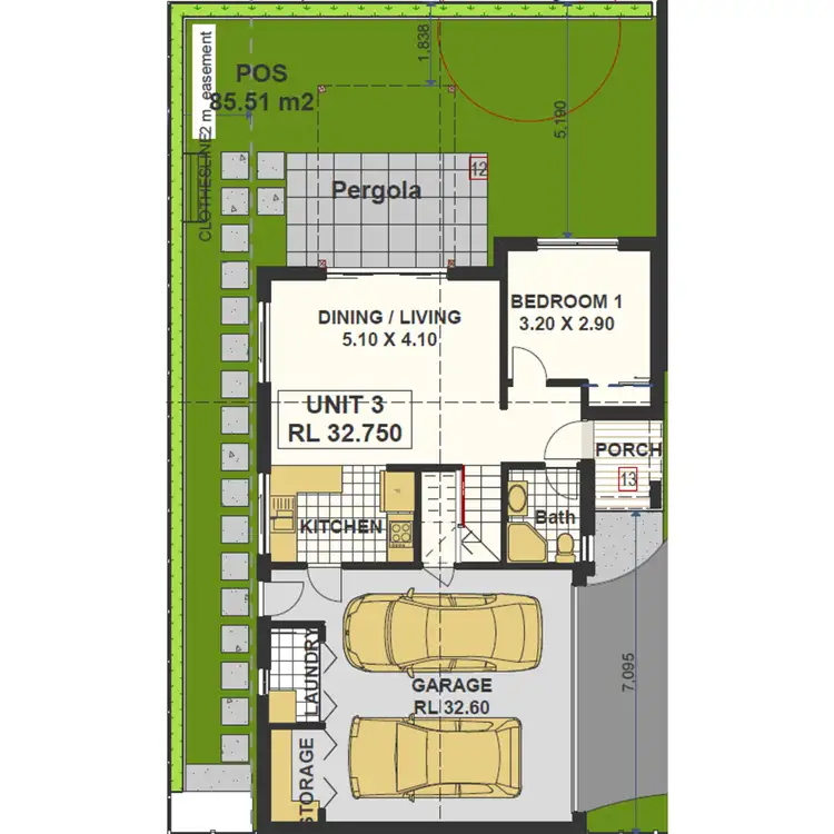 Floorplan of Homely townhouse listing, 3/17 High Street, Doncaster VIC 3108