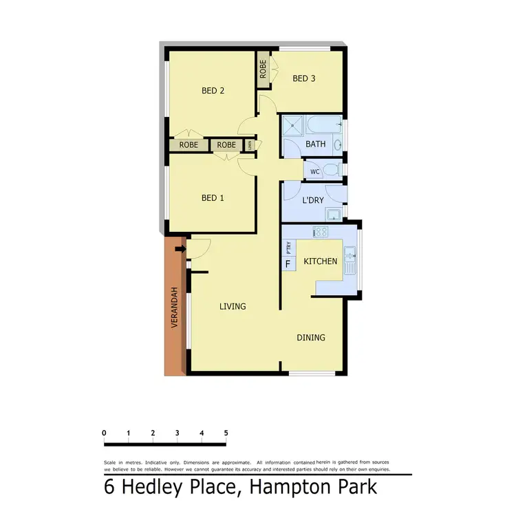 Floorplan of Homely house listing, 6 Hedley Place, Hampton Park VIC 3976