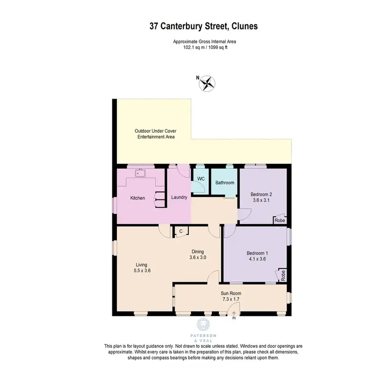 Floorplan of Homely house listing, 37 Canterbury Street, Clunes VIC 3370