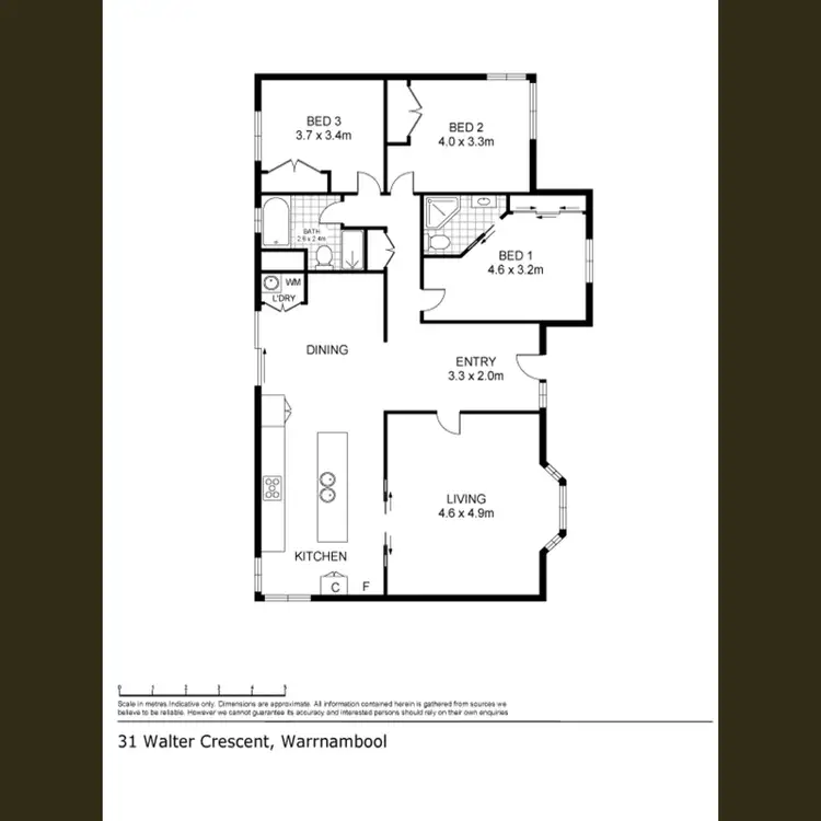 Floorplan of Homely house listing, 31 Walter Crescent, Warrnambool VIC 3280