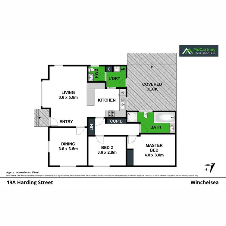 Floorplan of Homely house listing, 19A Harding Street, Winchelsea VIC 3241