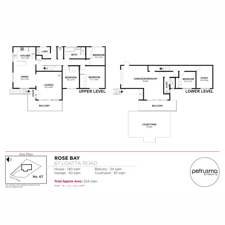 Floorplan of Homely house listing, 67 Loatta Road, Rose Bay TAS 7015