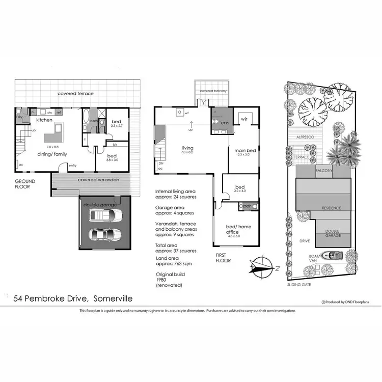Floorplan of Homely house listing, 54 Pembroke Drive, Somerville VIC 3912