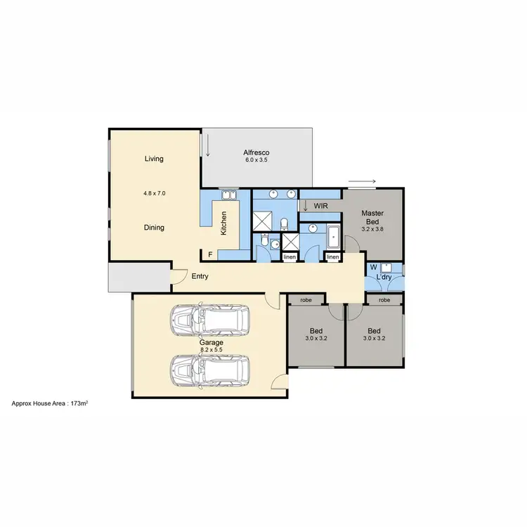 Floorplan of Homely unit listing, 10 Bella Vista Mews, Rosebud VIC 3939