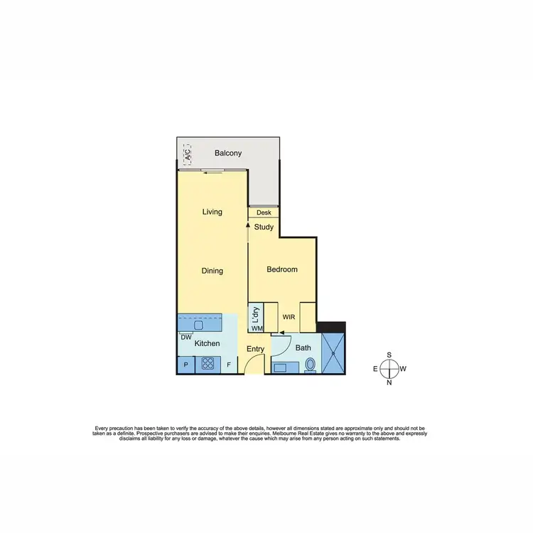 Floorplan of Homely apartment listing, 1605/40 Hall Street, Moonee Ponds VIC 3039