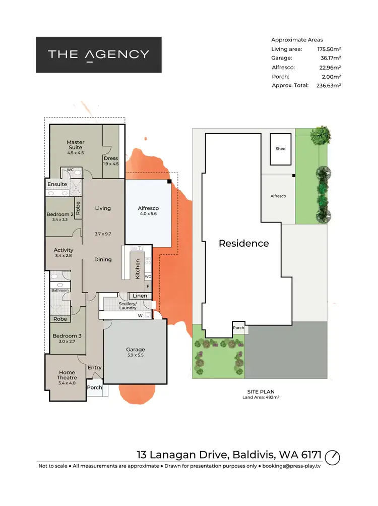 Floorplan of Homely house listing, 13 Lanagan Drive, Baldivis WA 6171