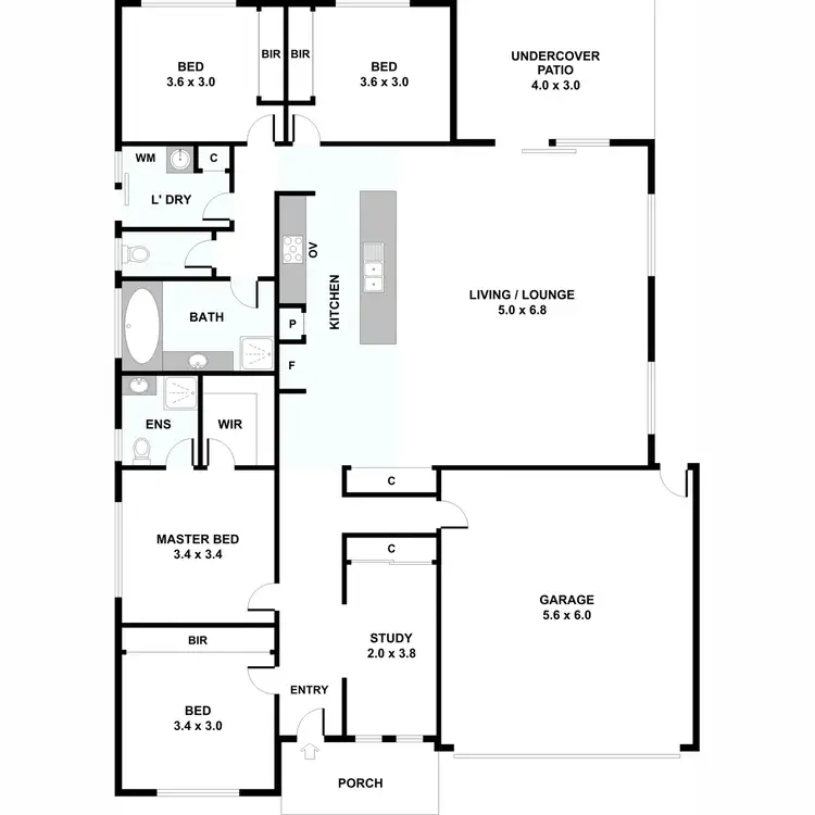 Floorplan of Homely house listing, 17 Vicarage Drive, Wollert VIC 3750