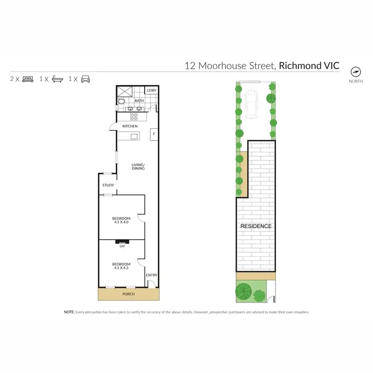 Floorplan of Homely house listing, 12 Moorhouse Street, Richmond VIC 3121