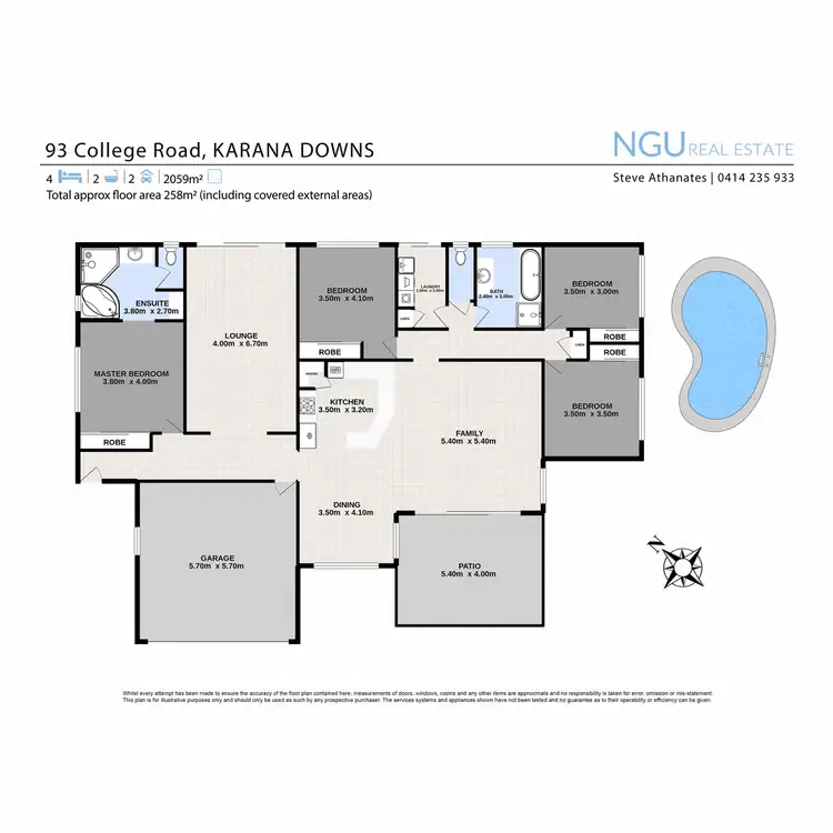 Floorplan of Homely house listing, 93 College Road, Karana Downs QLD 4306
