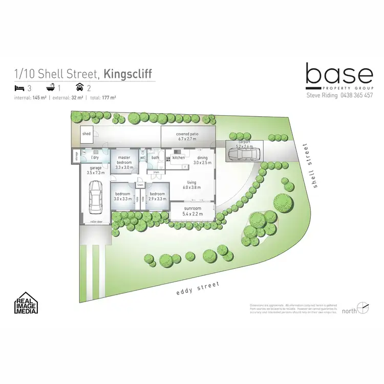 Floorplan of Homely semi-detached listing, 1/10 Shell Street, Kingscliff NSW 2487