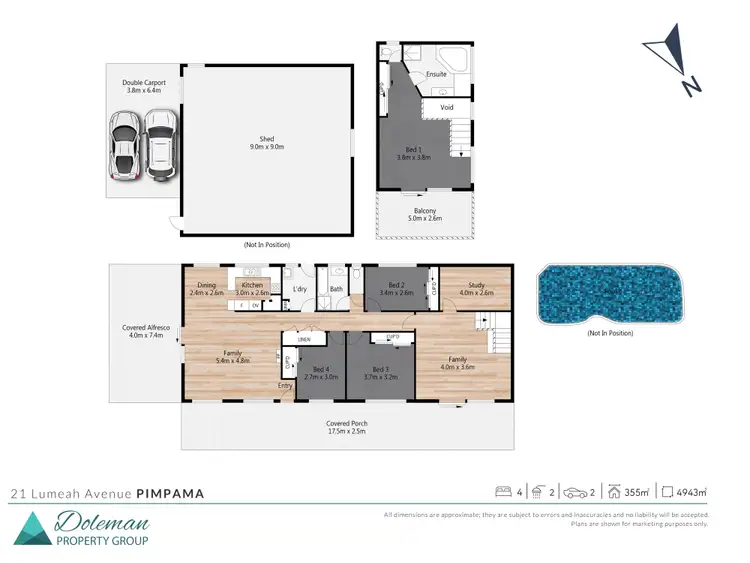 Floorplan of Homely house listing, 21 Lumeah Avenue, Pimpama QLD 4209