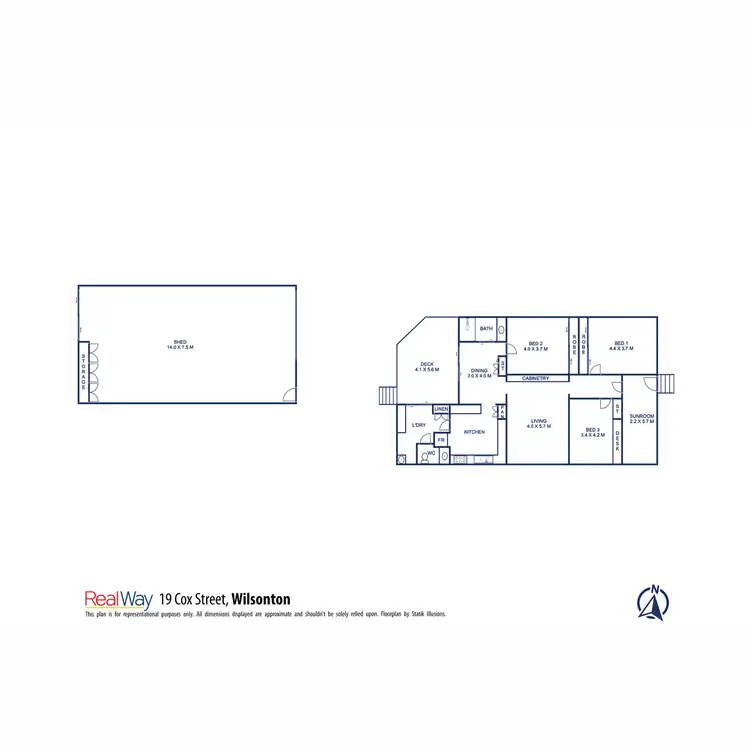 Floorplan of Homely house listing, 19 Cox Street, Wilsonton QLD 4350