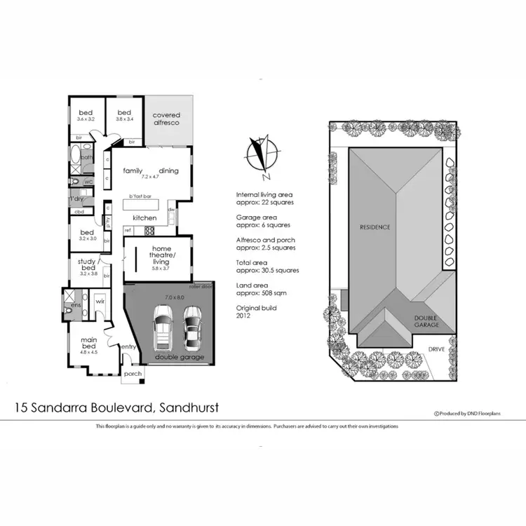 Floorplan of Homely house listing, 15 Sandarra Boulevard, Sandhurst VIC 3977