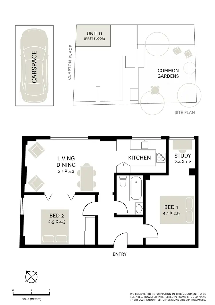 Floorplan of Homely apartment listing, 11/14 Clapton Place, Darlinghurst NSW 2010