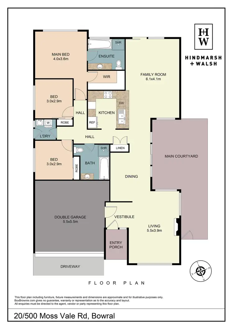 Floorplan of Homely villa listing, 20/500 Moss Vale Road, Bowral NSW 2576