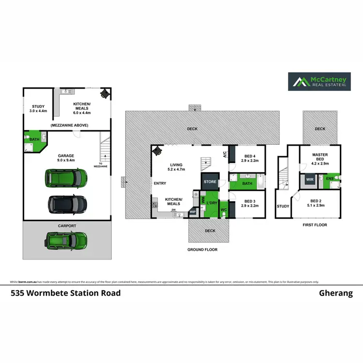 Floorplan of Homely house listing, 535 Wormbete Station Road, Gherang VIC 3240