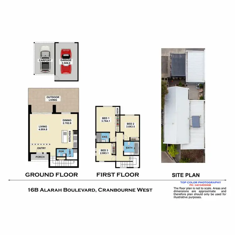 Floorplan of Homely unit listing, 16B Alarah Boulevard, Cranbourne West VIC 3977