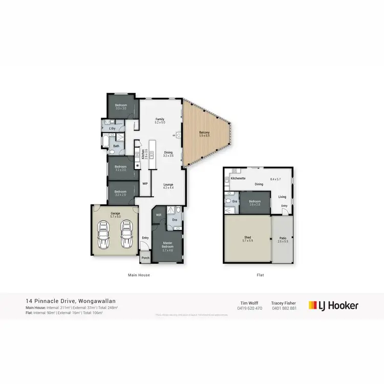 Floorplan of Homely house listing, 14 Pinnacle Drive, Wongawallan QLD 4210