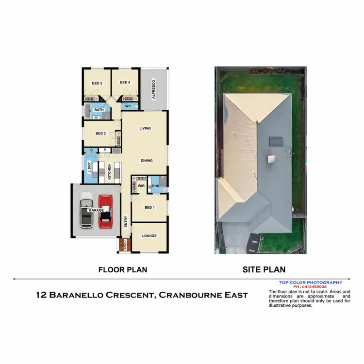 Floorplan of Homely house listing, 12 Baranello Crescent, Cranbourne East VIC 3977