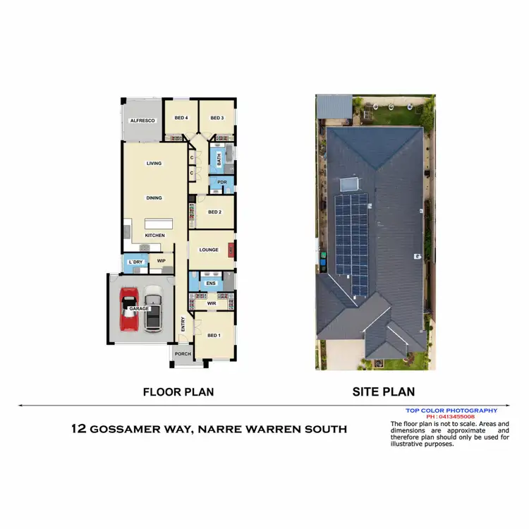 Floorplan of Homely house listing, 12 Gossamer Way, Narre Warren South VIC 3805