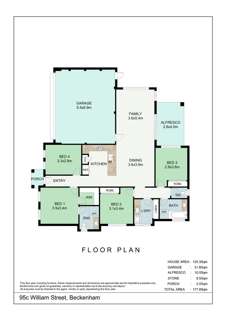 Floorplan of Homely house listing, 95C William Street, Beckenham WA 6107