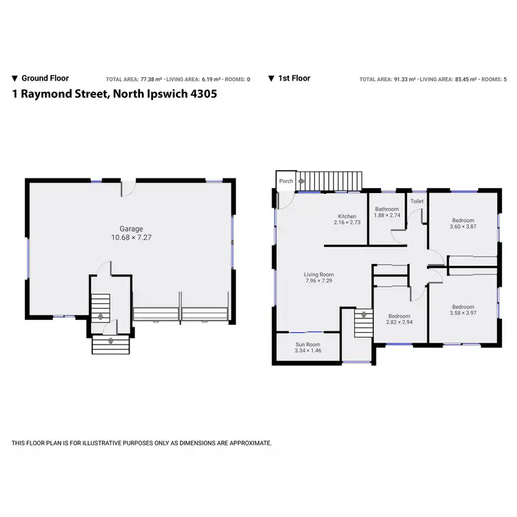Floorplan of Homely house listing, 1 Raymond Street, North Ipswich QLD 4305