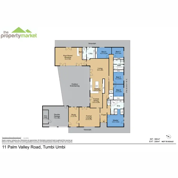 Floorplan of Homely house listing, 11 Palm Valley Road, Tumbi Umbi NSW 2261