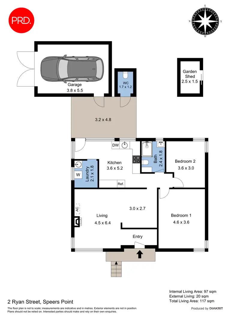 Floorplan of Homely house listing, 2 Ryan Street, Speers Point NSW 2284