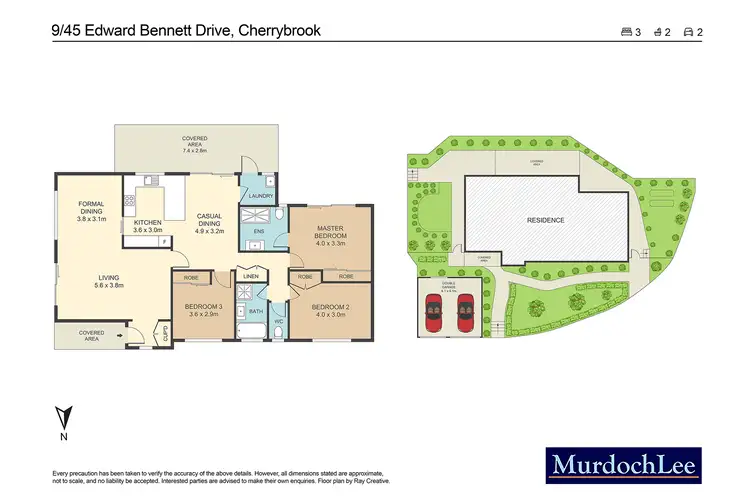 Floorplan of Homely villa listing, 9/45 Edward Bennett Drive, Cherrybrook NSW 2126