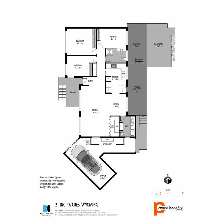 Floorplan of Homely house listing, 2 Tingira Crescent, Wyoming NSW 2250