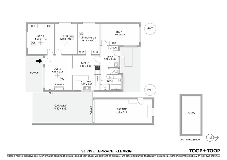 Floorplan of Homely house listing, 30 Vine Terrace, Klemzig SA 5087