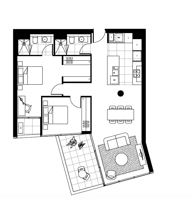 Floorplan of Homely unit listing, 303/6 Grazier Lane, Belconnen ACT 2617