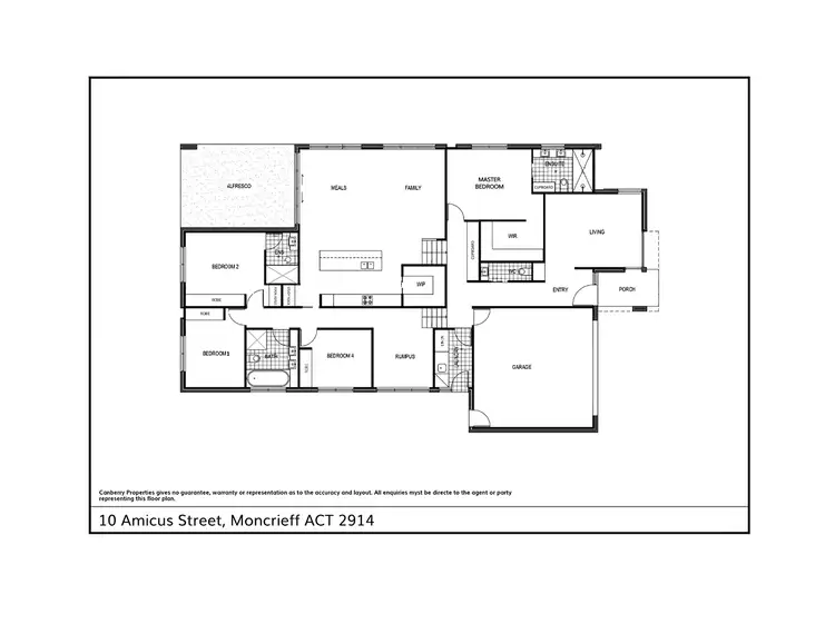 Floorplan of Homely house listing, 10 Amicus Street, Moncrieff ACT 2914