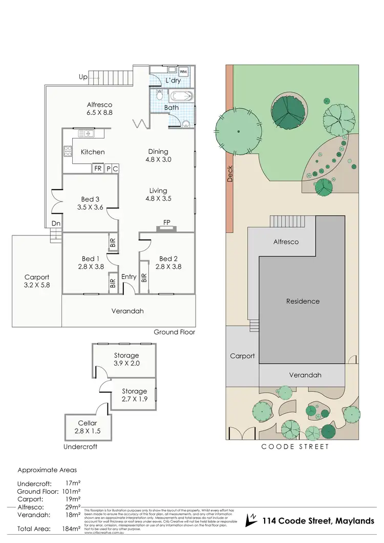 Floorplan of Homely house listing, 114 Coode Street, Maylands WA 6051