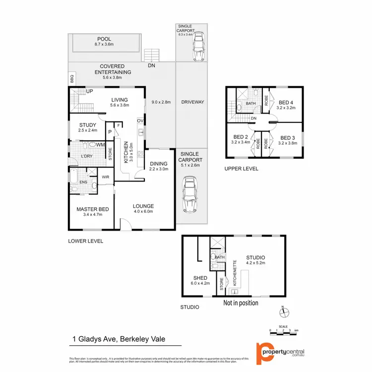 Floorplan of Homely house listing, 1 Gladys Avenue, Berkeley Vale NSW 2261