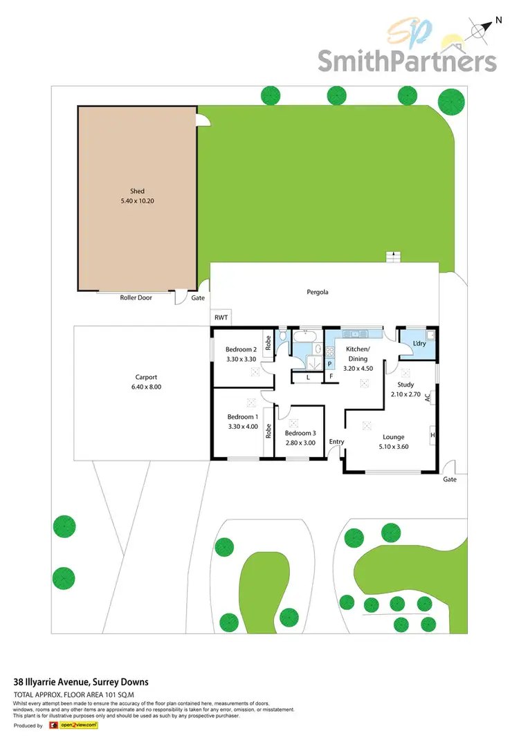 Floorplan of Homely house listing, 38 Illyarrie Avenue, Surrey Downs SA 5126