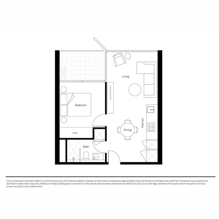 Floorplan of Homely apartment listing, 10/33 Blackwood Street, North Melbourne VIC 3051