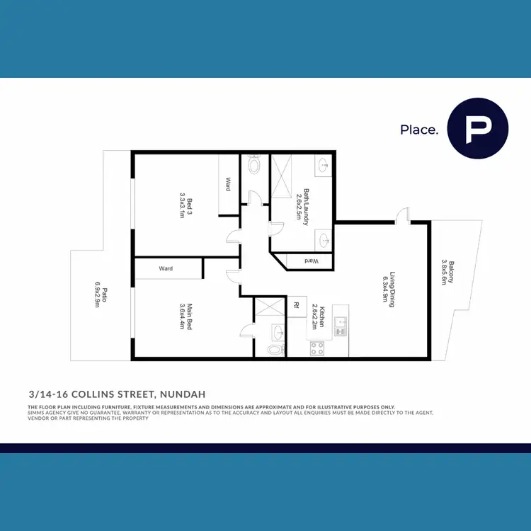 Floorplan of Homely unit listing, 3/14-16 Collins Street, Nundah QLD 4012