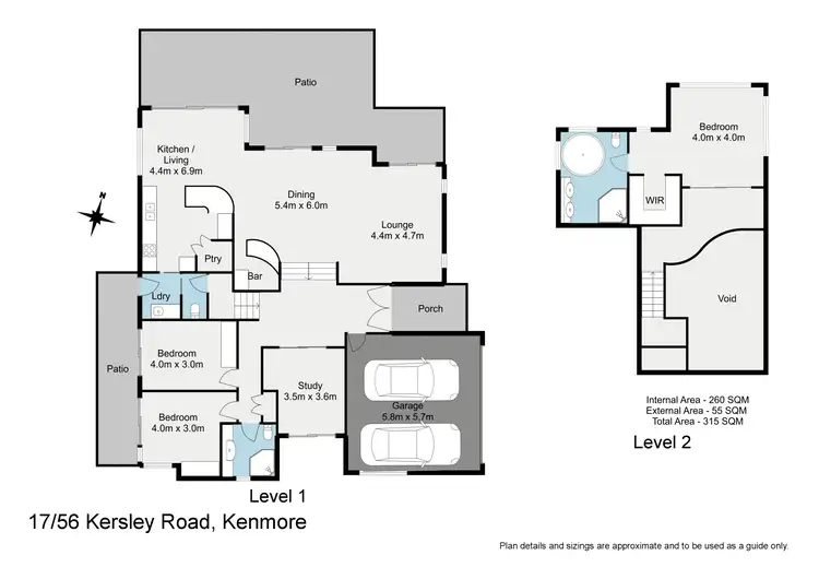Floorplan of Homely house listing, 17/56 Kersley Road, Kenmore QLD 4069
