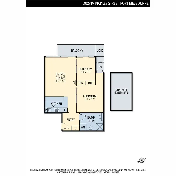 Floorplan of Homely apartment listing, 302/19 Pickles Street, Port Melbourne VIC 3207