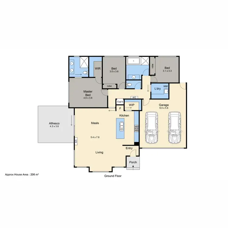 Floorplan of Homely unit listing, 2/209 Jetty Road, Rosebud VIC 3939