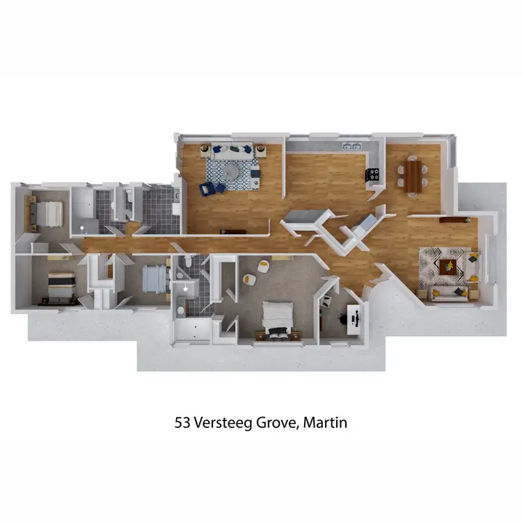 Floorplan of Homely house listing, 53 Versteeg Grove, Martin WA 6110