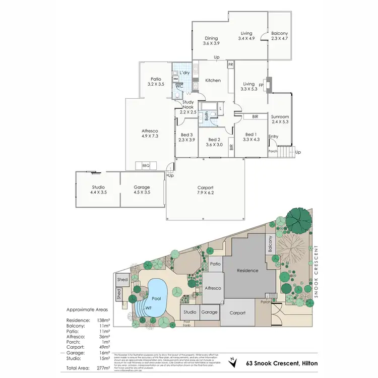Floorplan of Homely house listing, 63 Snook Crescent, Hilton WA 6163