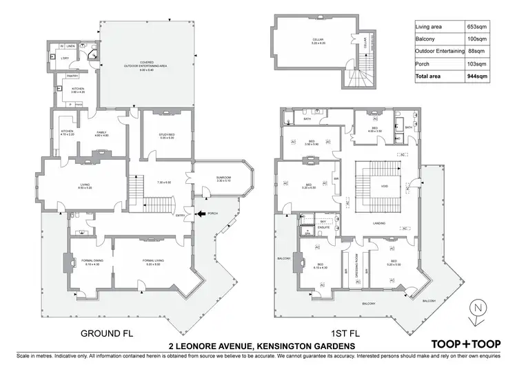 Floorplan of Homely house listing, 2 Leonore Avenue, Kensington Gardens SA 5068